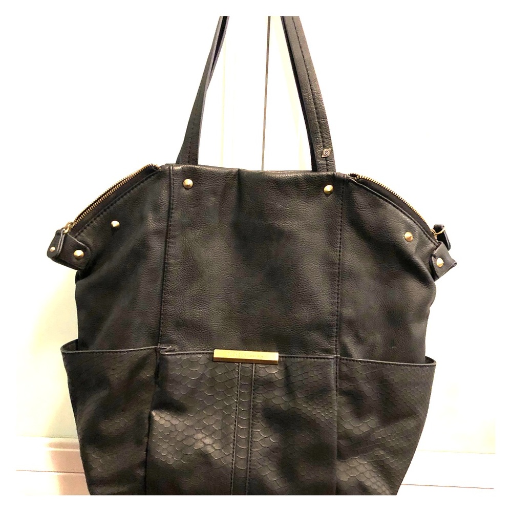 Rachel Roy black leather purse